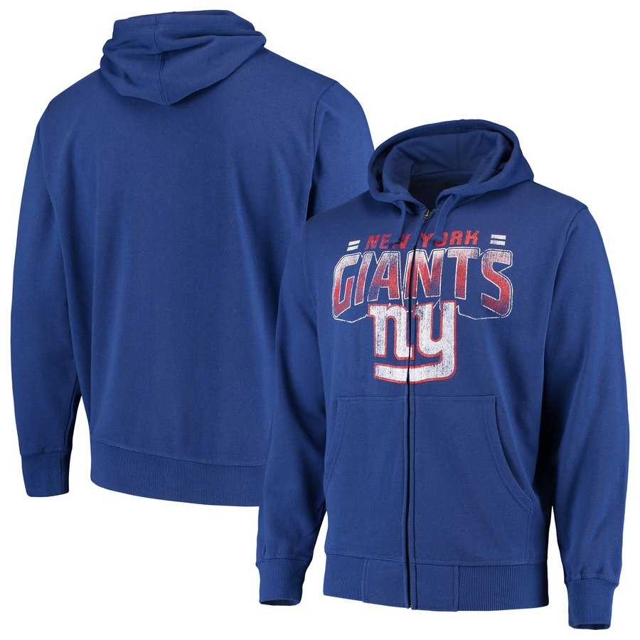 Men's New York Giants G III Sports by Carl Banks Perfect Season Full Zip Hoodie Royal,We sell and wholesale Men's New York Giants G III Sports by Carl Banks Perfect Season Full Zip Hoodie Royal on line form chian!